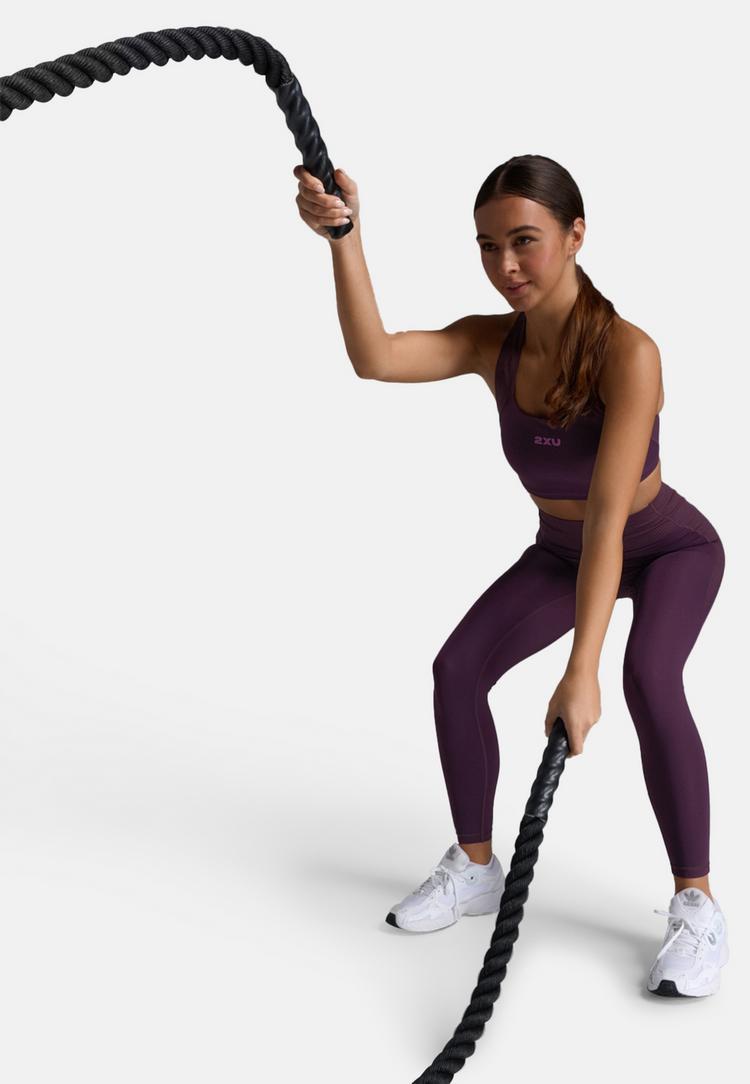 2XU 2XU Robbed Longline Low Impact Bra BH Damen - port-hyper violet - 5 | SportScheck