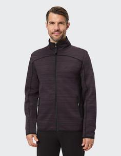 Rückansicht von JOY sportswear YANNIK Trainingsjacke Herren deep burgundy melange