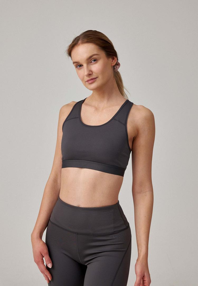 Snocks Snocks Sport-BH aus recyceltem Polyester BH Damen - Dunkelgrau - 2 | SportScheck