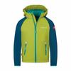 Trollkids Rondane Softshelljacke Kinder - birnengr&uuml;n-madeira blau-seegr&uuml;n