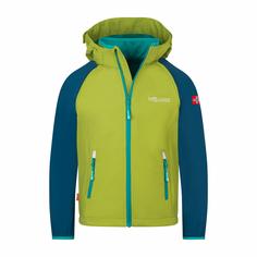 Trollkids Rondane Softshelljacke Kinder birnengr&uuml;n-madeira blau-seegr&uuml;n