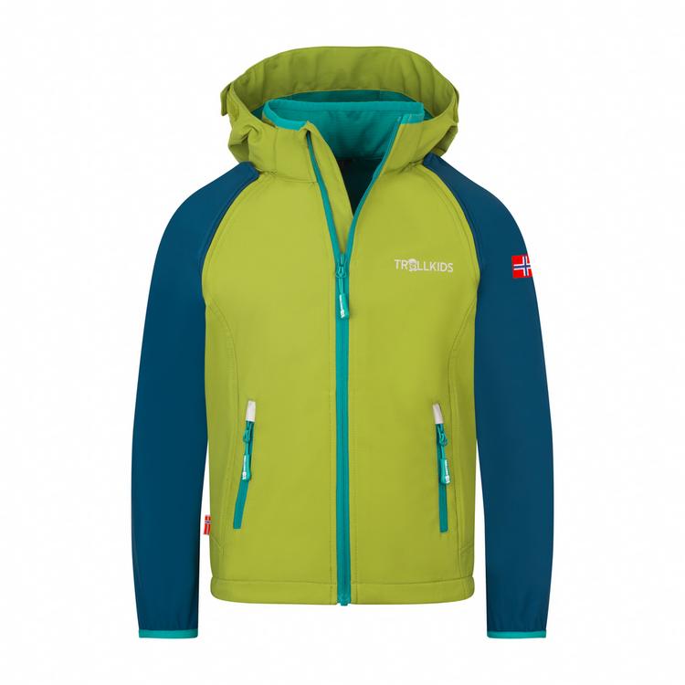 Trollkids Trollkids Rondane Softshelljacke Kinder - birnengr&uuml;n-madeira blau-seegr&uuml;n - 0 | SportScheck