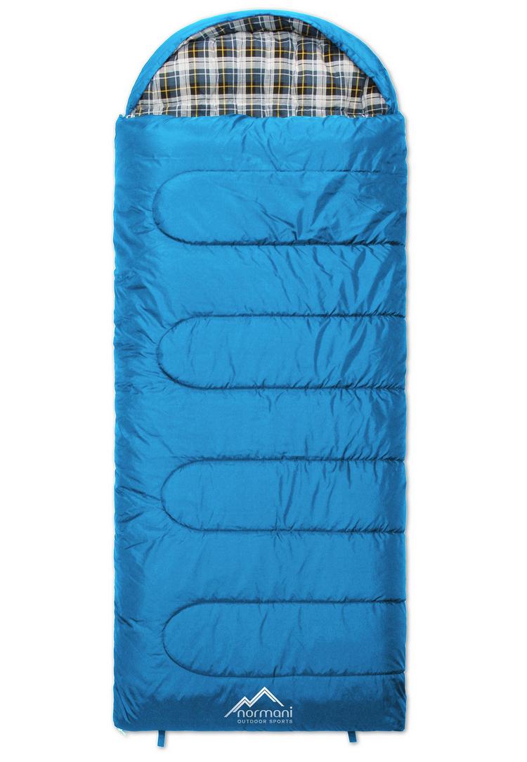 normani Outdoor Sports normani Outdoor Sports Antarctica Kunstfaserschlafsack - Blau - 0 | SportScheck