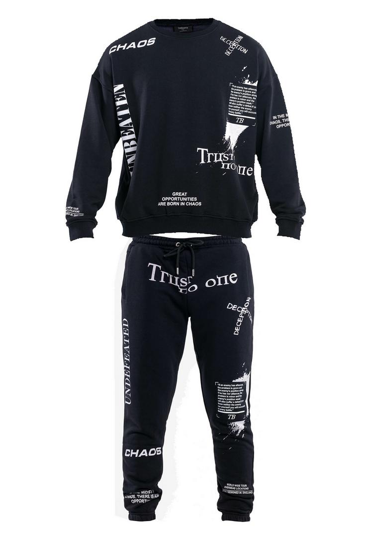 Tom Barron Tom Barron mit Schriftz&uuml;gen Jumpsuit Herren - black - 0 | SportScheck