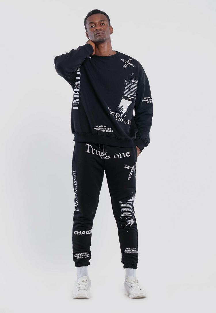 Tom Barron Tom Barron mit Schriftz&uuml;gen Jumpsuit Herren - black - 1 | SportScheck