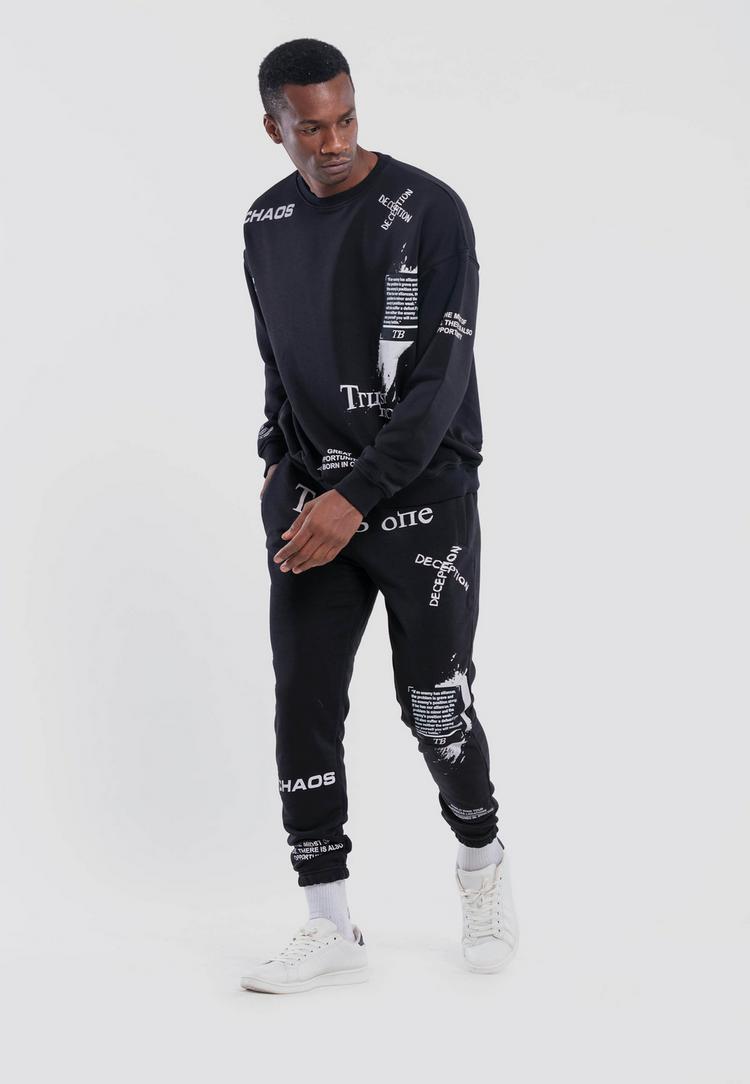 Tom Barron Tom Barron mit Schriftz&uuml;gen Jumpsuit Herren - black - 12 | SportScheck