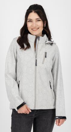 Rückansicht von DEPROC active SHELBY Softshelljacke Damen offwhite