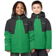 Rückansicht von Jack Wolfskin ACTAMIC 2L INS JACKET K Skijacke Kinder mystic green