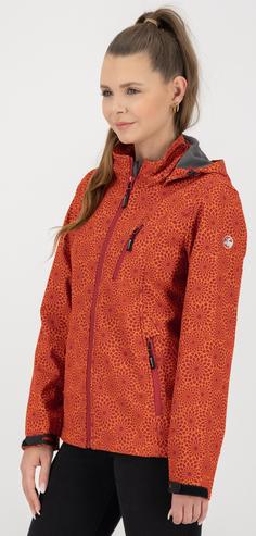 Rückansicht von DEPROC active SHELBY Softshelljacke Damen chili