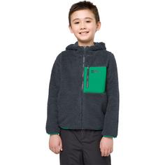 Rückansicht von Jack Wolfskin ICE CURL HOOD JACKET K Fleecejacke Kinder phantom / green
