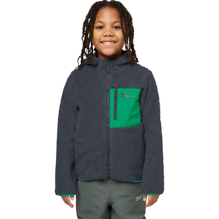 Jack Wolfskin Jack Wolfskin ICE CURL HOOD JACKET K Fleecejacke Kinder - phantom / green - 2 | SportScheck