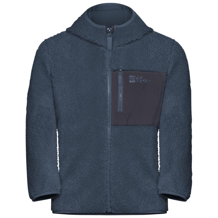 Jack Wolfskin Jack Wolfskin ICE CURL HOOD JACKET K Fleecejacke Kinder - midnight sky - 0 | SportScheck