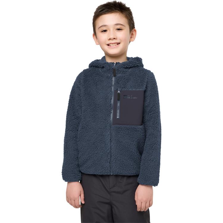 Jack Wolfskin Jack Wolfskin ICE CURL HOOD JACKET K Fleecejacke Kinder - midnight sky - 0 | SportScheck