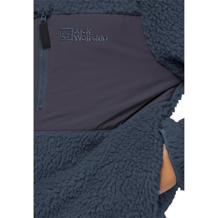 Jack Wolfskin Jack Wolfskin ICE CURL HOOD JACKET K Fleecejacke Kinder - midnight sky - 0 | SportScheck