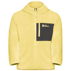 Jack Wolfskin ICE CURL HOOD JACKET K Fleecejacke Kinder lemon ice