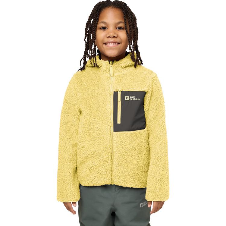 Jack Wolfskin Jack Wolfskin ICE CURL HOOD JACKET K Fleecejacke Kinder - lemon ice - 0 | SportScheck