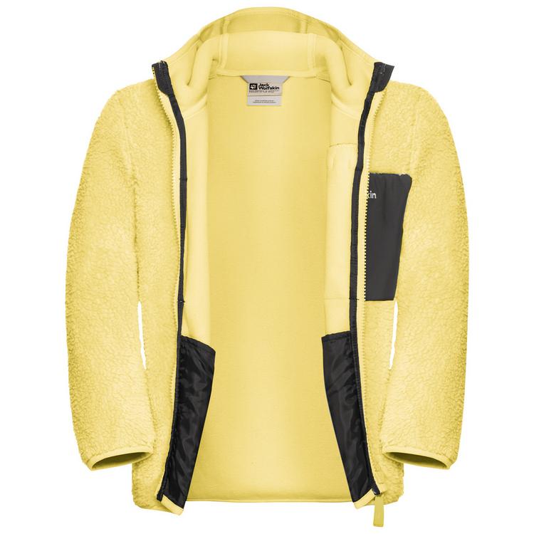 Jack Wolfskin Jack Wolfskin ICE CURL HOOD JACKET K Fleecejacke Kinder - lemon ice - 1 | SportScheck