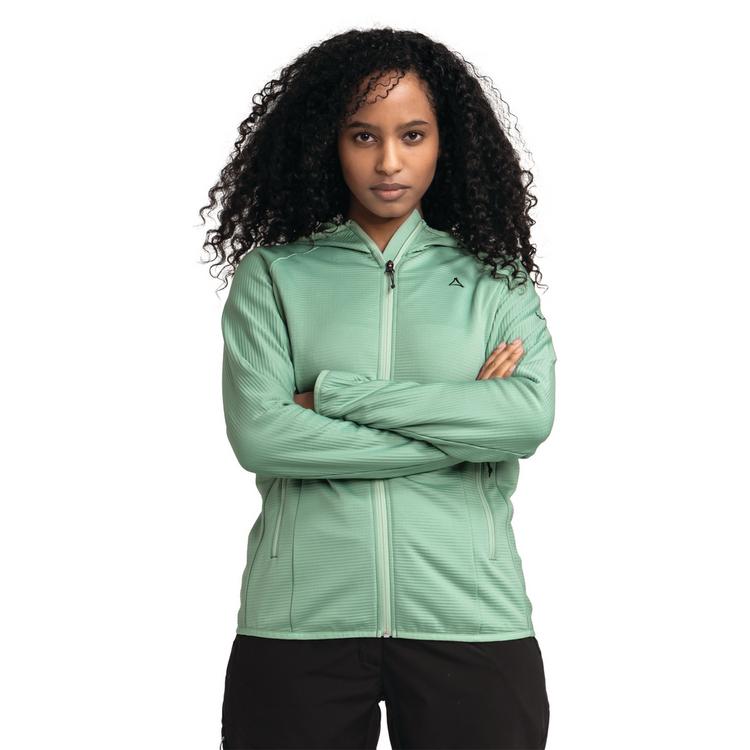 Sch&ouml;ffel Sch&ouml;ffel Fleece Hoody Style Cascata WMS Fleecejacke Damen - 6305 - gr&uuml;n - 0 | SportScheck