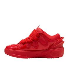 Rückansicht von PUMA La France Amour Sneaker Hallenschuhe Herren rot
