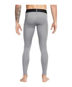 Rückansicht von Nike Df Underwear Tight Thermounterhose Herren grauschwarz