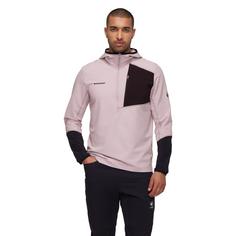 Rückansicht von Mammut Madris Light Half Zip Fleecepullover Herren alpine calamint-black