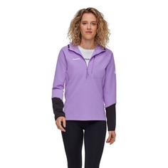 Rückansicht von Mammut Madris Light Half Zip Fleecepullover Damen lavandin-black