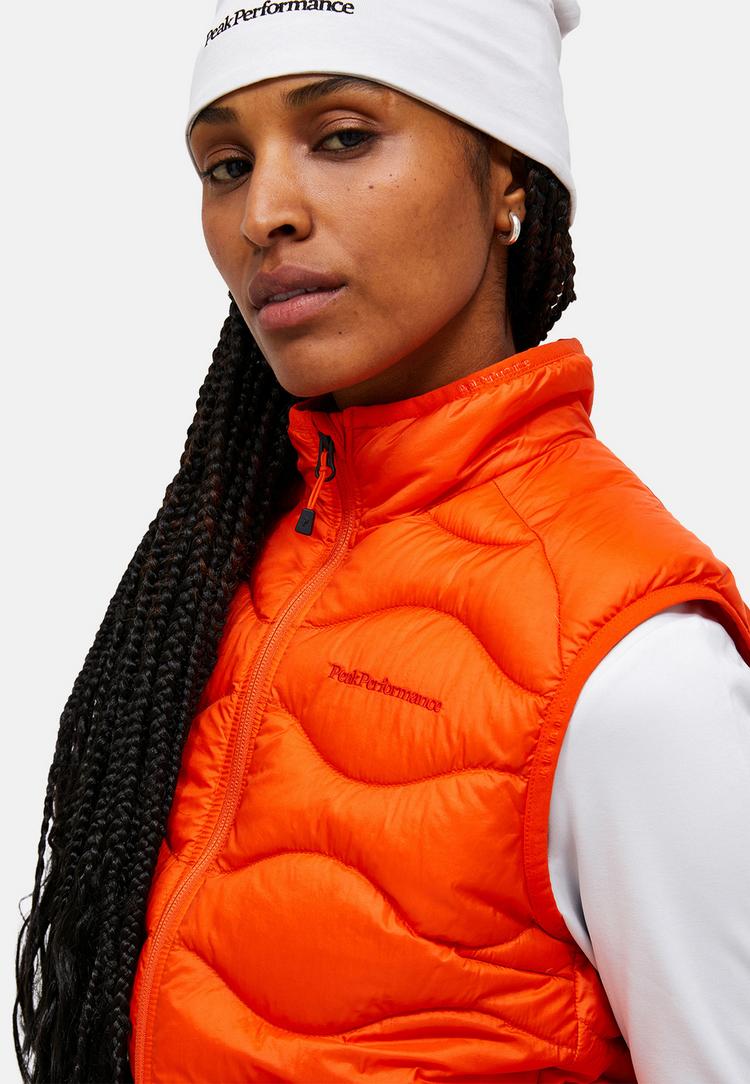 Peak Performance Peak Performance W Helium Down Vest Steppweste Damen - orangerot - 0 | SportScheck