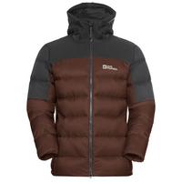Jack Wolfskin NEBELHORN DOWN HOODY M Daunenjacke Herren - hot choc