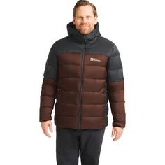 Rückansicht von Jack Wolfskin NEBELHORN DOWN HOODY M Daunenjacke Herren hot choc