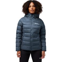 Rückansicht von Jack Wolfskin NEBELHORN DOWN HOODY W Daunenjacke Damen midnight sky