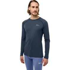 Rückansicht von Jack Wolfskin INFINITE LIGHT LS M Funktionsshirt Herren midnight sky