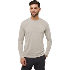 Rückansicht von Jack Wolfskin VONNAN LS T M Funktionsshirt Herren pale sand