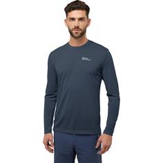 Rückansicht von Jack Wolfskin VONNAN LS T M Funktionsshirt Herren midnight sky