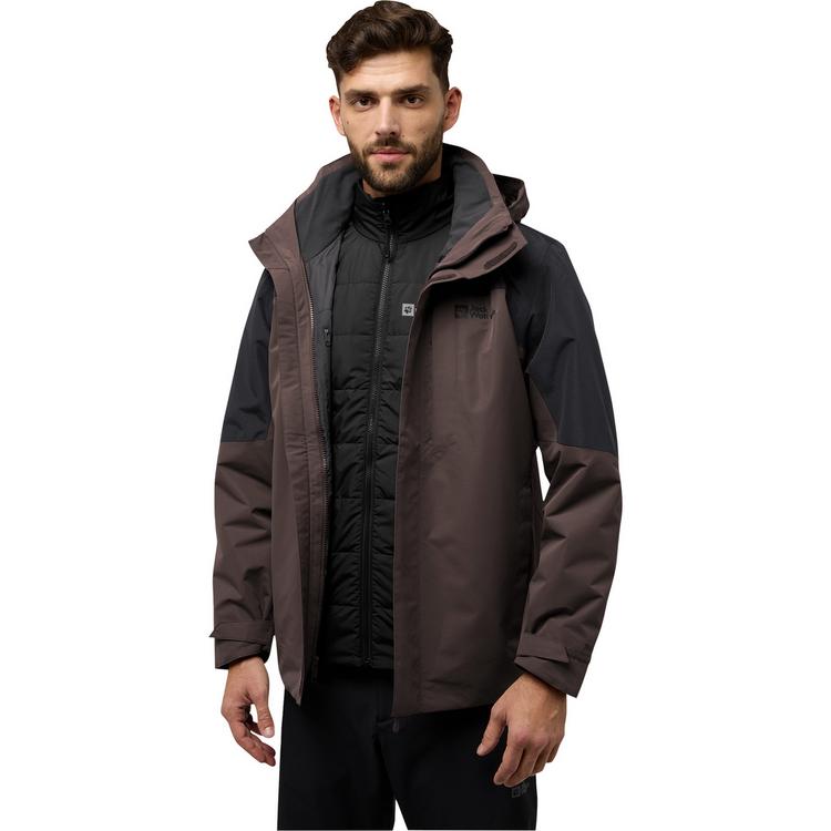 Jack Wolfskin Jack Wolfskin ROMBERG 3IN1 JKT M Doppeljacke Herren - peat - 0 | SportScheck