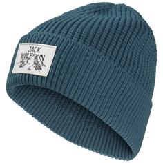 Jack Wolfskin BADGE BEANIE Stirnband aluminium blue