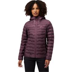 Rückansicht von Jack Wolfskin PASSAMANI DOWN HOODY W Daunenjacke Damen amaranth