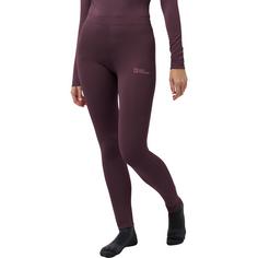 Rückansicht von Jack Wolfskin INFINITE WARM PANTS W Thermounterhose Damen amaranth