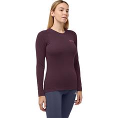Rückansicht von Jack Wolfskin INFINITE WARM LS W Funktionsshirt Damen amaranth