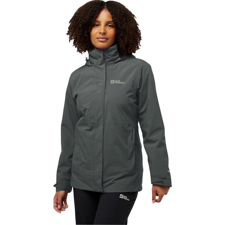 Jack Wolfskin Jack Wolfskin ROTWAND 3IN1 JKT W Doppeljacke Damen - slate green - 2 | SportScheck