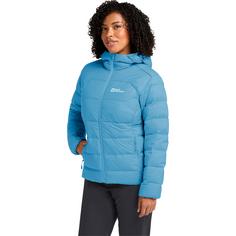 Rückansicht von Jack Wolfskin ATHER DOWN HOODY W Daunenjacke Damen sky blue