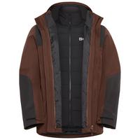 Jack Wolfskin JASPER 3IN1 JKT M Doppeljacke Herren - hot choc