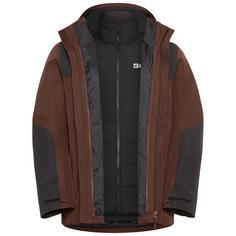 Jack Wolfskin JASPER 3IN1 JKT M Doppeljacke Herren hot choc