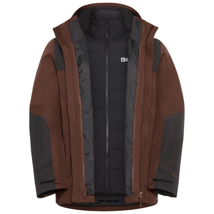 Jack Wolfskin Jack Wolfskin JASPER 3IN1 JKT M Doppeljacke Herren - hot choc - 0 | SportScheck