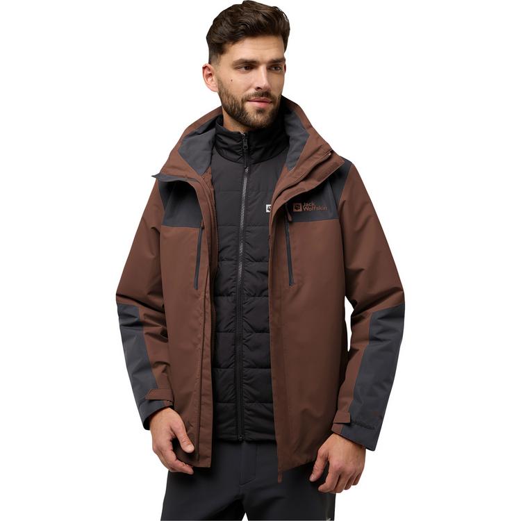 Jack Wolfskin Jack Wolfskin JASPER 3IN1 JKT M Doppeljacke Herren - hot choc - 0 | SportScheck