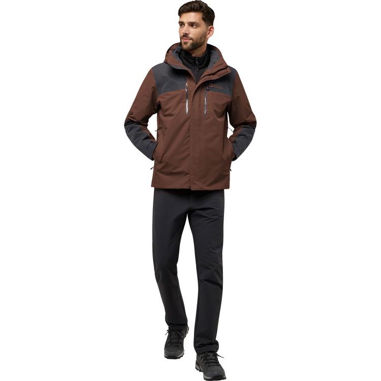 Jack Wolfskin Jack Wolfskin JASPER 3IN1 JKT M Doppeljacke Herren - hot choc - 2 | SportScheck