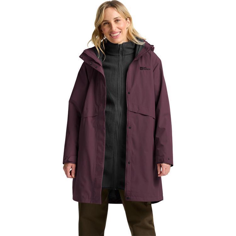 Jack Wolfskin Jack Wolfskin BAYLIGHT 3IN1 COAT W Funktionsmantel Damen - amaranth - 0 | SportScheck