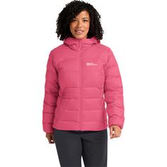 Rückansicht von Jack Wolfskin ATHER DOWN HOODY W Daunenjacke Damen bubblegum