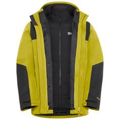 Jack Wolfskin JASPER 3IN1 JKT M Doppeljacke Herren chartreuse
