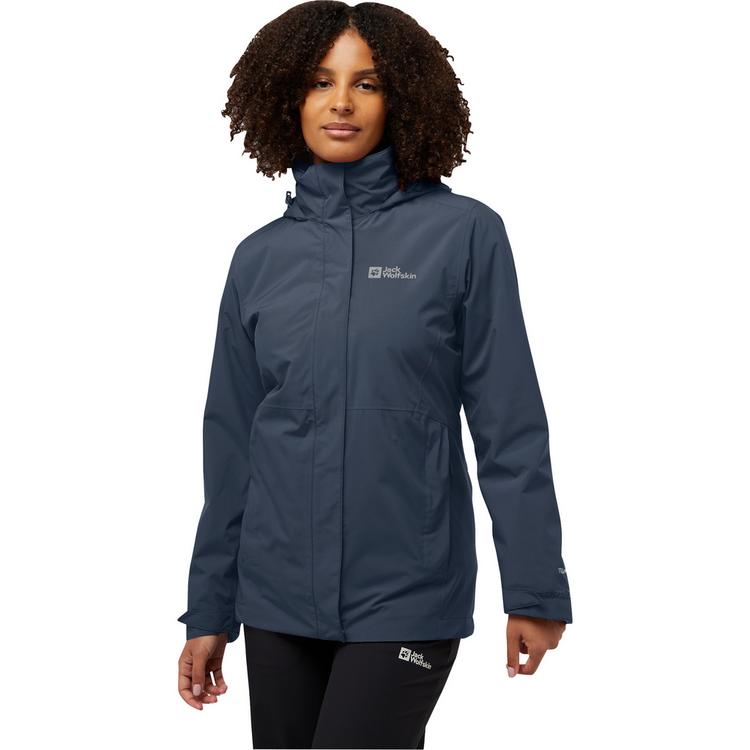 Jack Wolfskin Jack Wolfskin ROTWAND 3IN1 JKT W Doppeljacke Damen - midnight sky - 2 | SportScheck