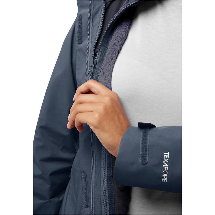 Jack Wolfskin Jack Wolfskin ROTWAND 3IN1 JKT W Doppeljacke Damen - midnight sky - 0 | SportScheck